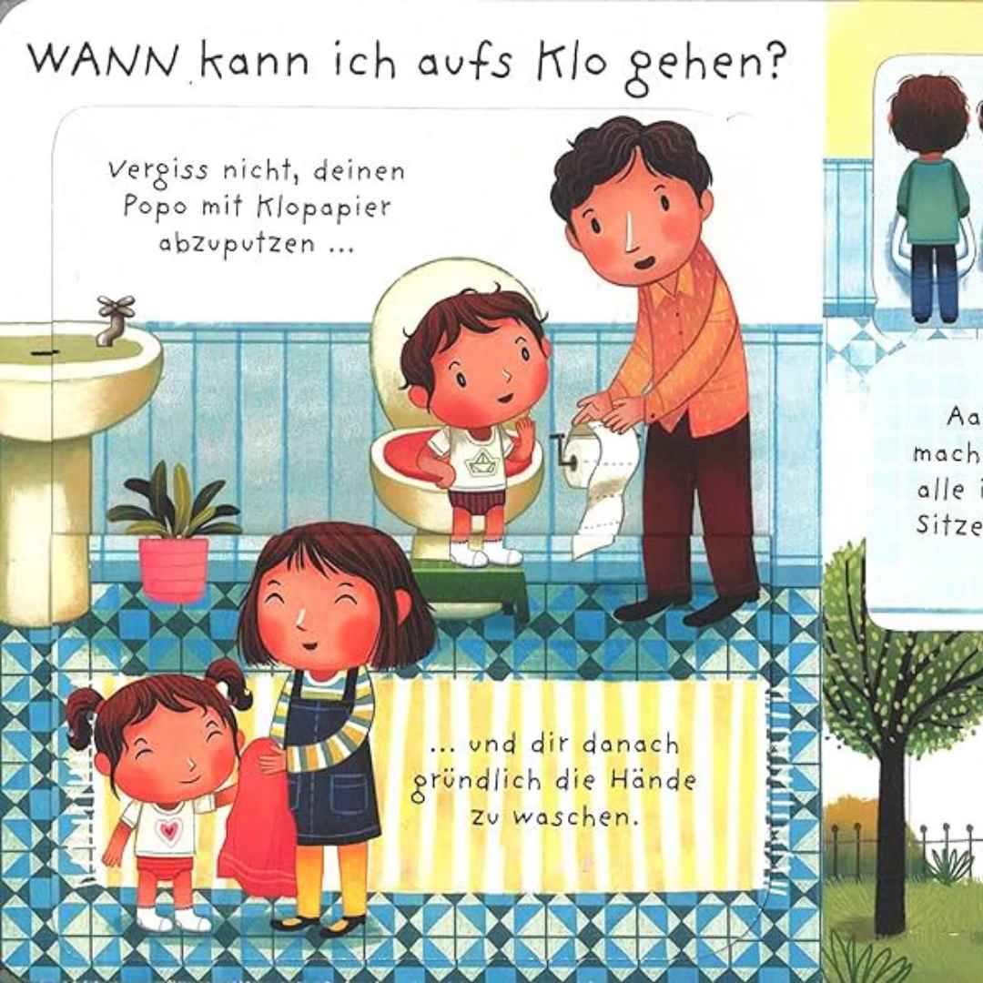 Windel, Töpfchen, Klo, Bilderbuch