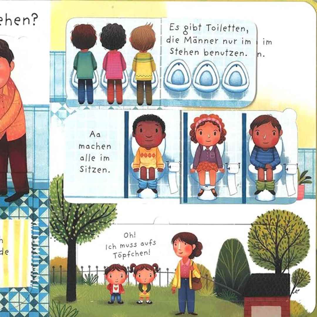 Windel, Töpfchen, Klo, Bilderbuch