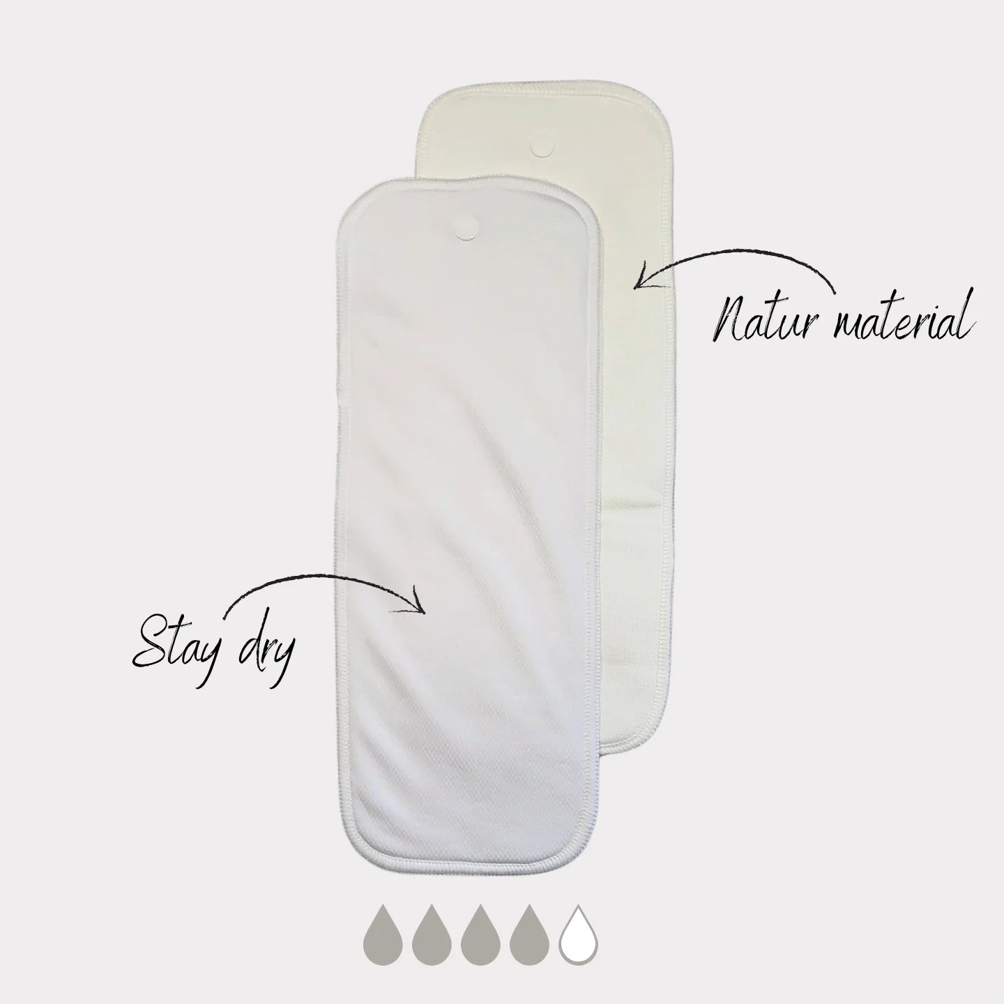 2er Pack "Snap in" Saugeinlage Bambus, Time Ahead Sweden