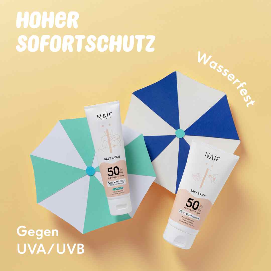 Mineralische Sonnencreme Baby & Kind LSF 50, Naïf