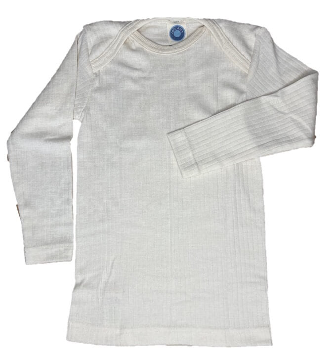 Schlupfhemd/ Pullover Wolle/Seide/Baumwolle von Cosilana - Kidskram.ch