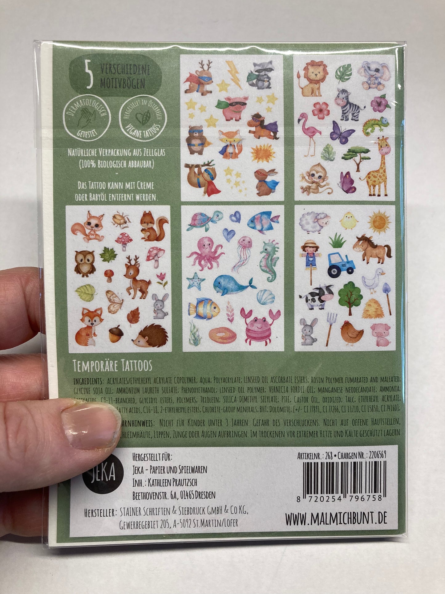 temporäre Kindertattoos - Kidskram.ch