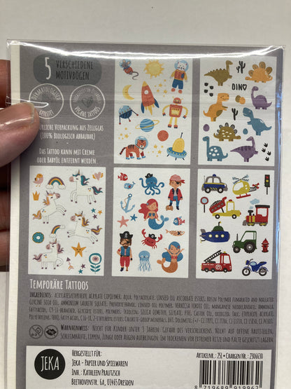 temporäre Kindertattoos - Kidskram.ch