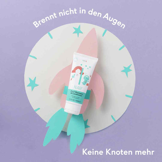 2-in-1 Shampoo & Spülung für Kinder, Naïf