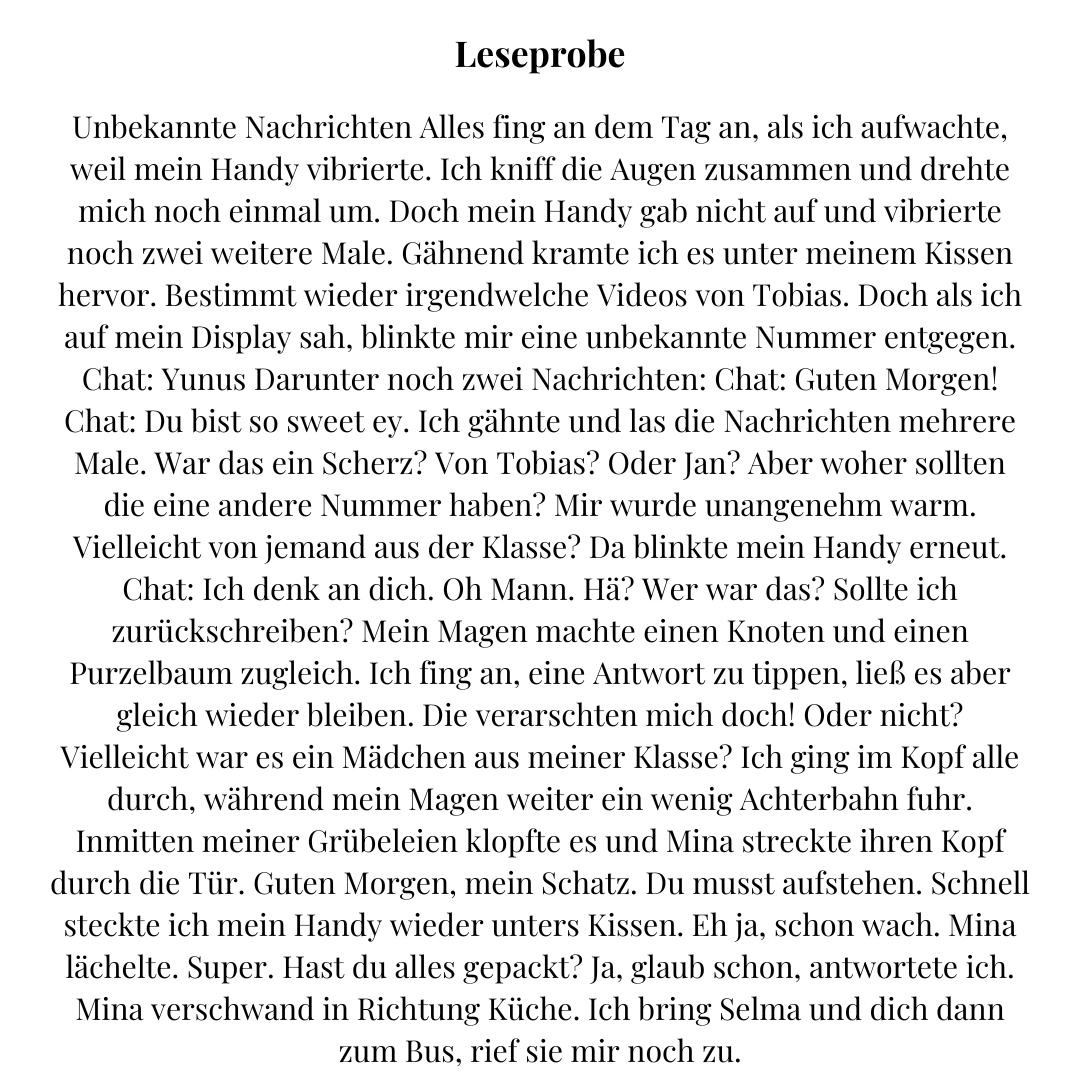 Yunus, Zocken, Liebeszeugs/ Buch
