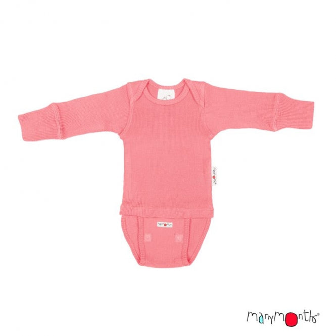 Manymonths 2in1 Body-Shirt Wolle - Kidskram.ch