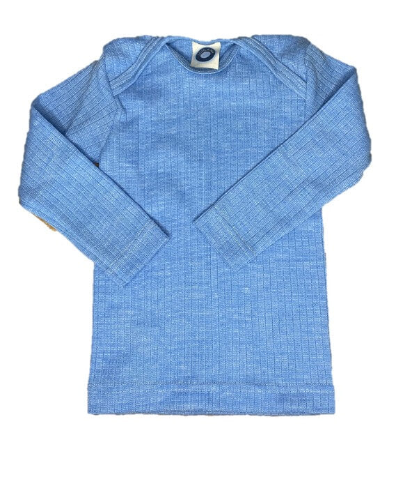 Schlupfhemd/ Pullover Wolle/Seide/Baumwolle von Cosilana - Kidskram.ch